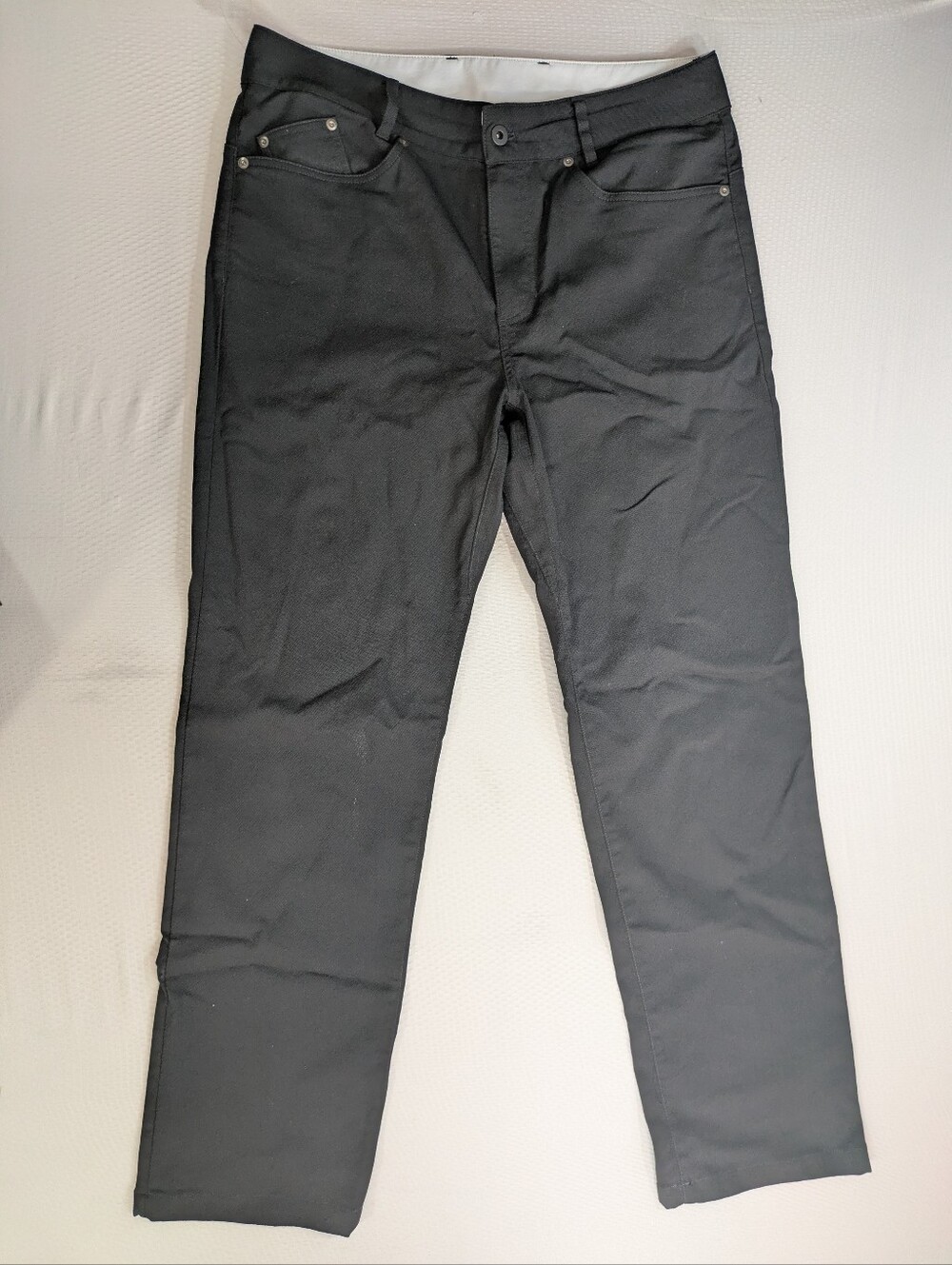 Outlier Workcloth Pants Mens 33x32 Black Canvas Water Resistant Stretch Outdoor